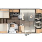 Interior de autocaravana T67S Fiat Ducato 140cv